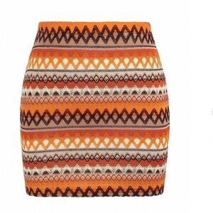 Mexicali Print Mini Skirt Med